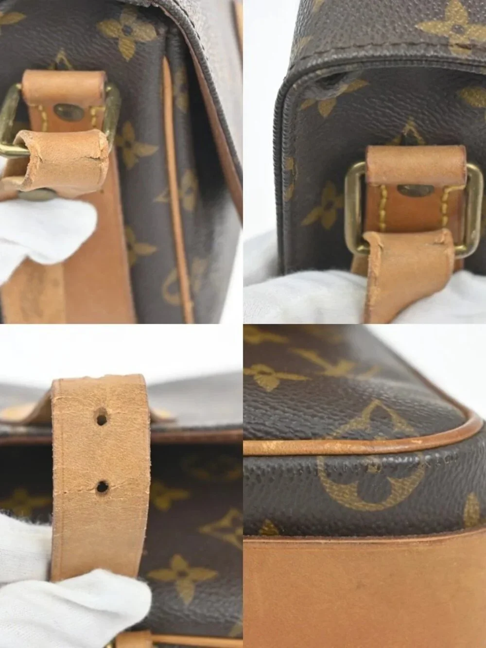 LOUIS VUITTON Cartouchiere MM Shoulder Bag Monogram Leather Brown M51253 83KC660 - Picture 12 of 16